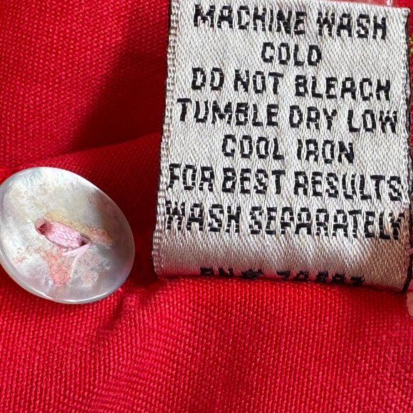 Amy K Su Orange Embroidered Fish Tencel Retro Button Front Shirt Plus Size 3X - Picture 6 of 6